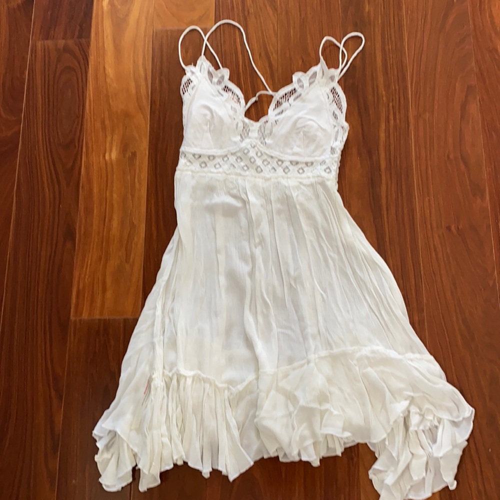 white embroidery dress